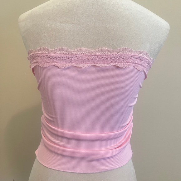 SHEIN  NWOT Pink Ribbed Top - Picture 2 of 5